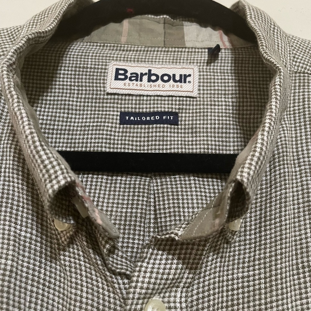 Barbour Gray Casual Button Down Shirt Relaxed Fit - Picture 5 of 5